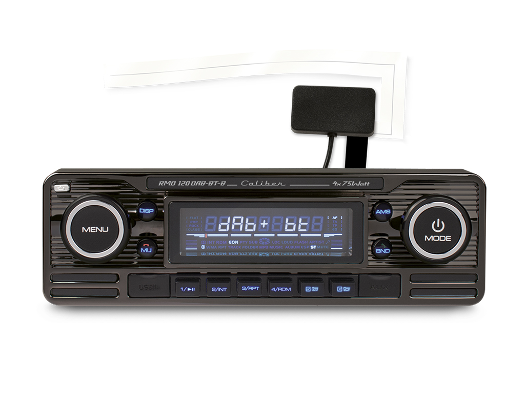 Auto Radio mit Bluetooth - 1 DIN - USB - 18 Eigenschaftskanäle - Retro Look  (RMD120BT)